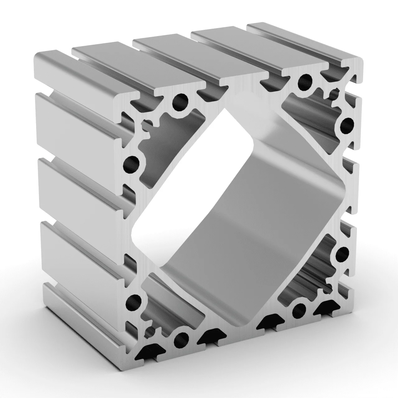 Manufacturer Price 4040 Anodized Aluminum Square Alloy T3-T8 Industrial 40x40 T Slot Profile 6063 Aluminium Section Extrusion