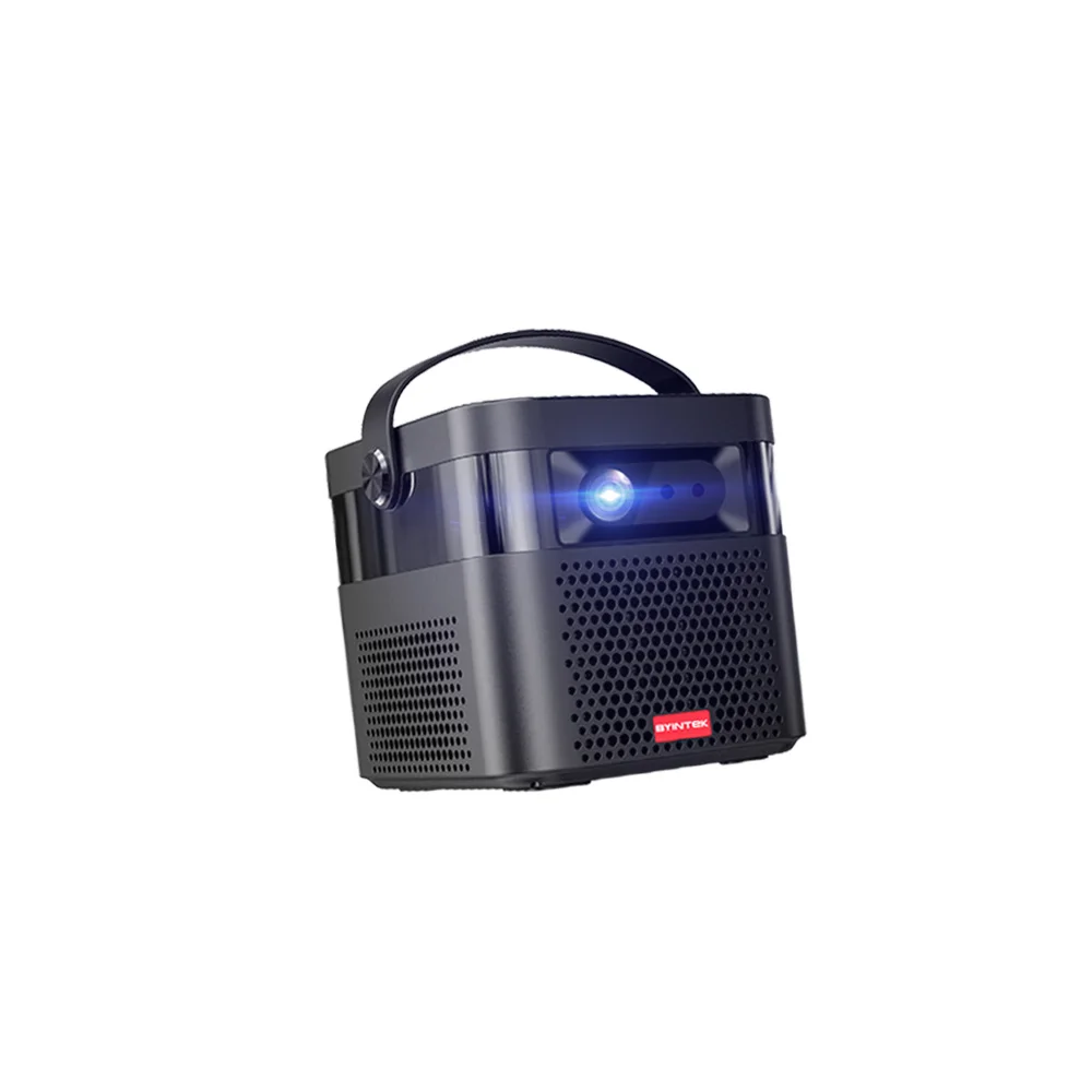 BYINTEK U70 Portable MINI DLP 3D Projector 4K 5G WIFI Smart Android9.0 for Home Theater Beamer HD Video Proyector with Battery