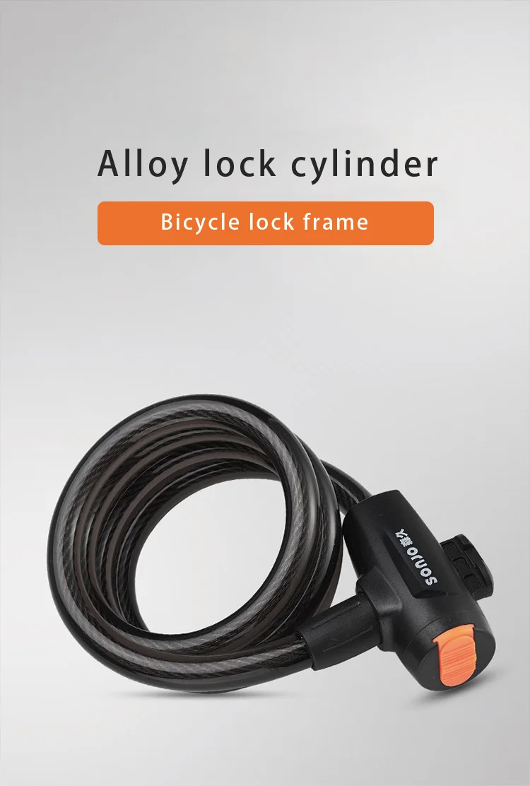 High Quality Factory Direct Security System Bicycle Cable Bike Lock for bike