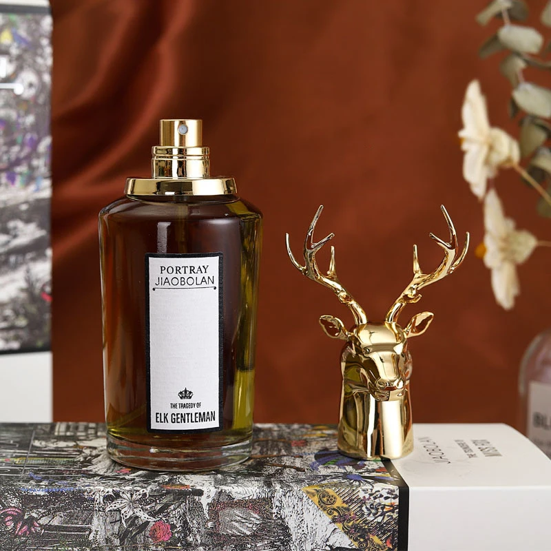 Luxury  75ml 4oz 100ml square round animal spray  bottle gold or cap empty refill glass bottle perfume Tester