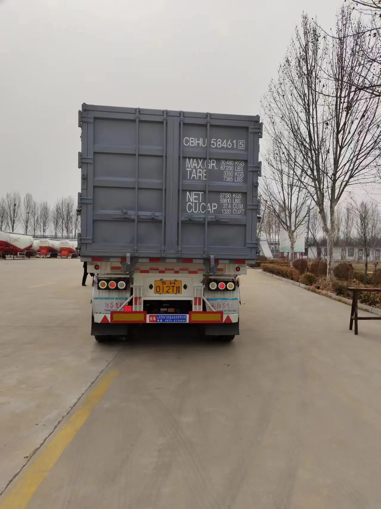 Made in China 3 axis cheap price skeleton dump container trailer sand gravel carrier factory custom origin sales