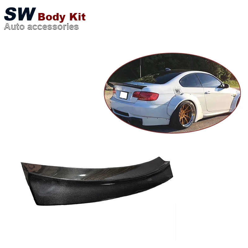 Carbon Fiber LB Style Spoiler for BMW 3 Series M3 E92 2005-2012 FPR Rear Trunk Spoiler Lip Guide Wing Lip Rear Wing Body Kit