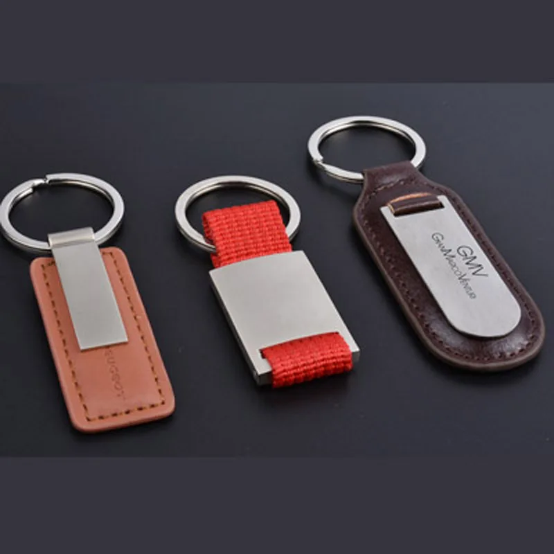 Polyester ribbon key chain Large - area customized LOGO keyrings gift Chinese factory supply.custom gift