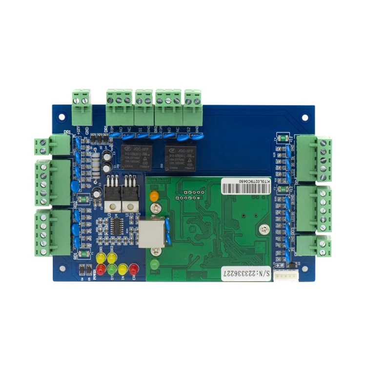 multi double door access control panel system RFID control PCB network tcp/ip wiegand access control board