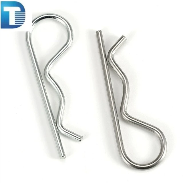 ISO Certified Stainless Steel Retaining Spring Pins Zinc Alloy Cotter Pin with Zinc Plating Finish