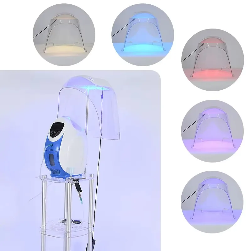 Au-S003C Professional LED Oxygen Dome Domo de Oxigeno Facial Skin Rejuvenation Spray o2toderm Equipment