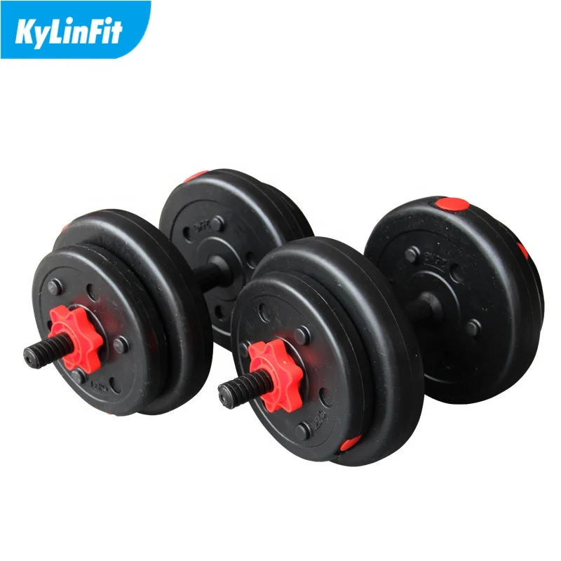 Wholesale Orange Hand Weights 15kg Soft Dumbbell Set