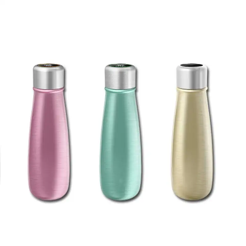 Luxury Black Design Drinking Water Alarm To Remind Temperature Display Stainless Steal Water Bottles