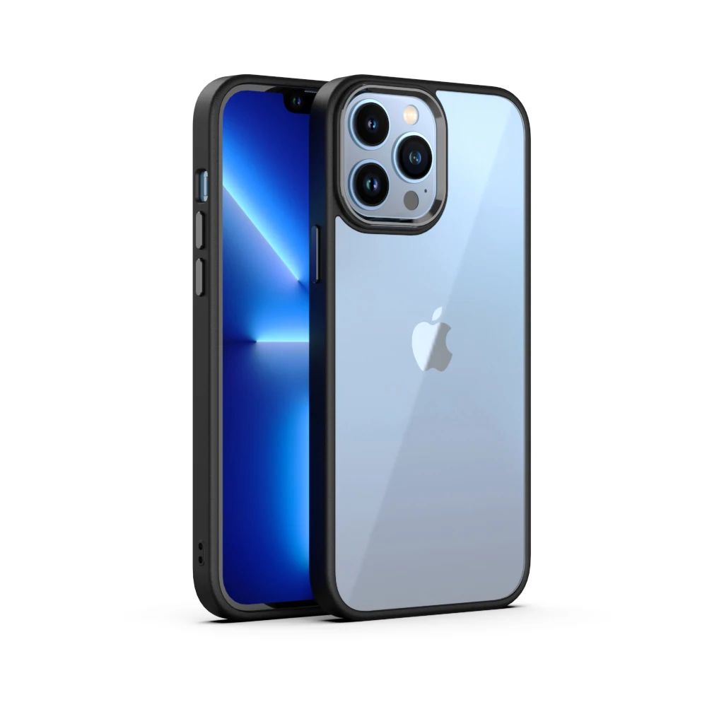 New Mobile Accessories funda armor case For 11 12 SE 2022 Shockproof transparent acrylic design back cover For iPhone 13 Pro Max