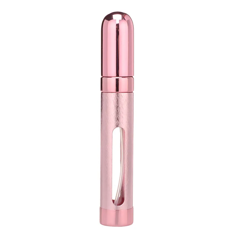 12ml aluminum atomizer round refillable pocket portable refillable perfume bottle mini aluminum perfume spray atomizer bottles
