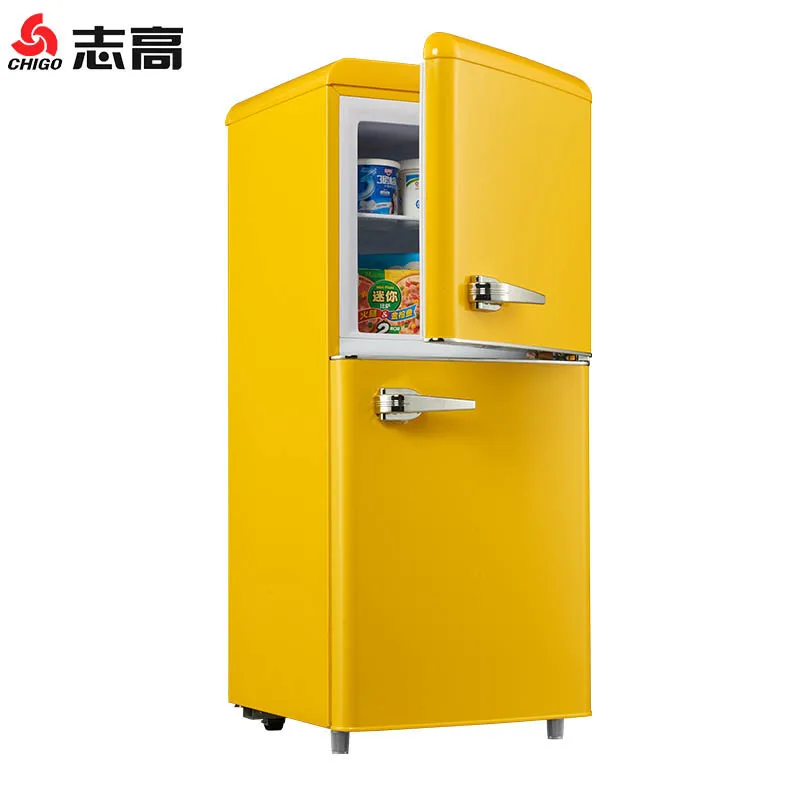 Retro refrigerator freezer retro style refrigerator portable small fridge