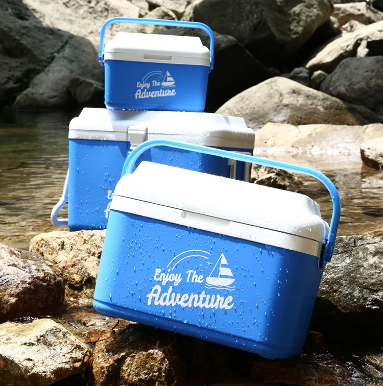 Camping Cooler Box 22L Ice Chest Cooler Box Insulated Plastic Coolers Keep Long Time Cold for Beverage Food Keep Fresh