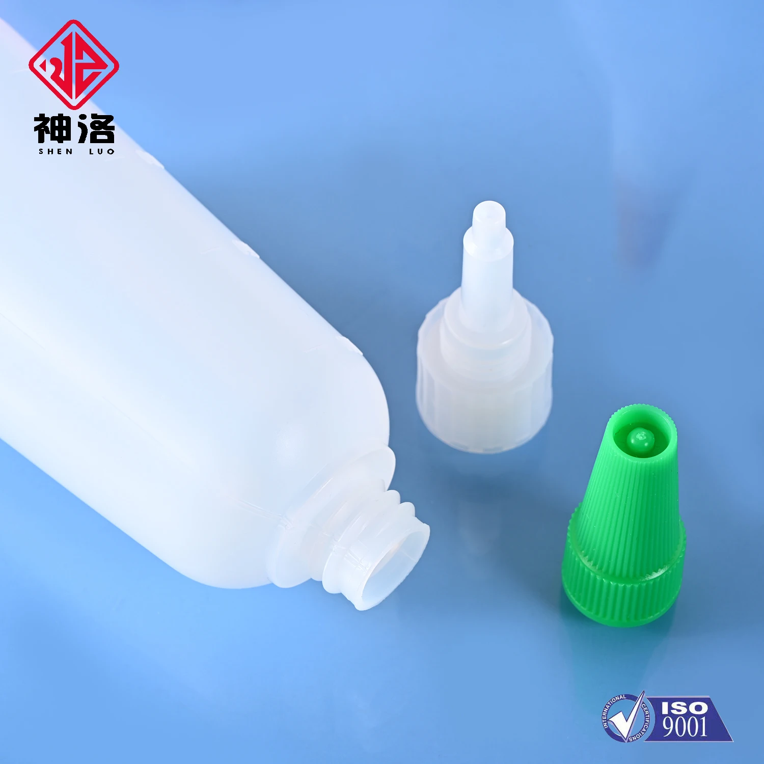 Пустая пластиковая Квадратная бутылка HDPE с завинчивающейся крышкой для суперклея матовая поверхность экологичное уплотнение химического использования