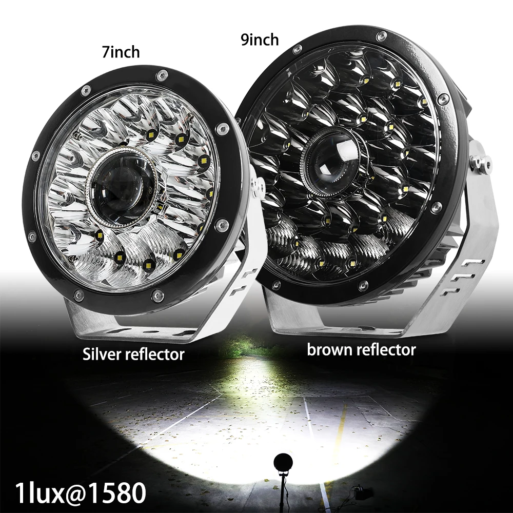 9inch Led Work Light 1580M Off Road Led Spotlight 4x4 Bumper Roof 4WD SUV Truck Offroad 7' 9' Inch Led Driving Light 9 inch
