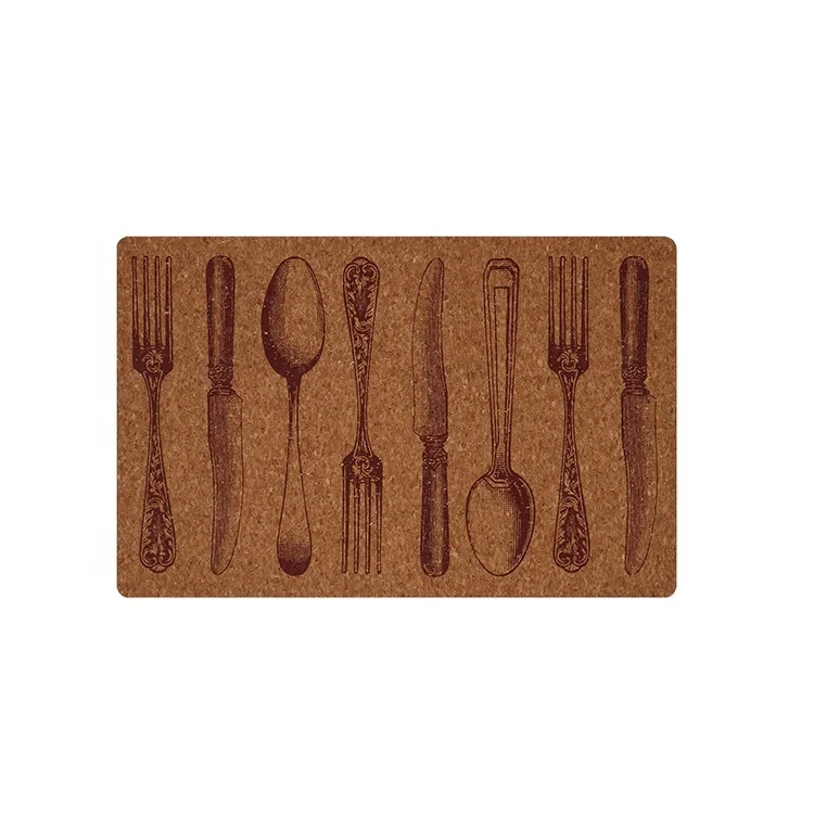 2024 NEW tableware cork placemat printing customer design table mat