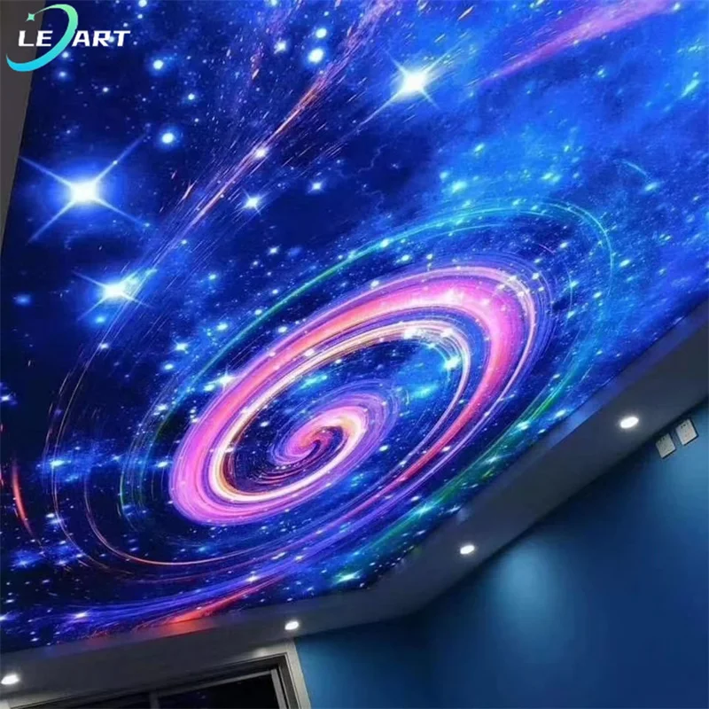 low-cost ceiling decors pvc membrane sheet acrylic Diy Led Fiber Optic Star Effect False Ceiling Decorative