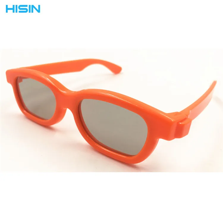 General style Orange glasses frame Cinema stereo 3D glasses for children