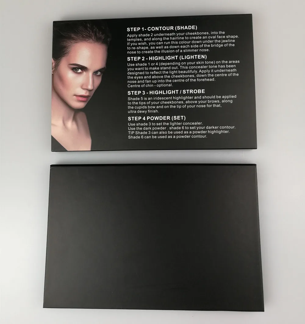 Matte Face Foundation Contour Pressed Powder Makeup Private Label Vegan 6 Colors Full Coverage Cream Concealer Contour Palette