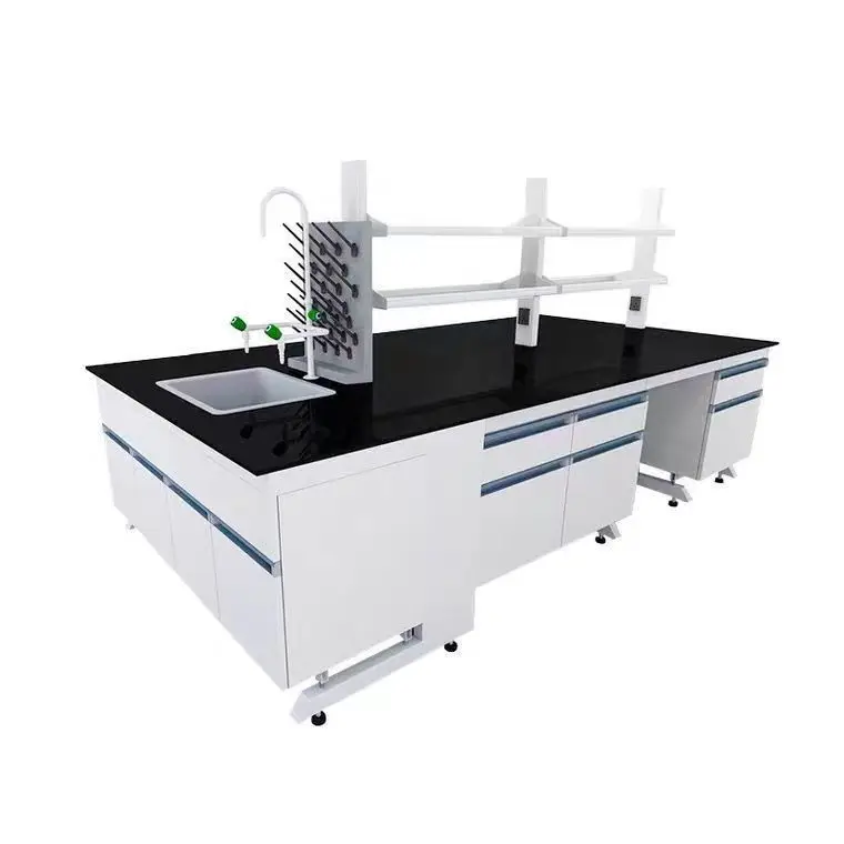 Chemical Resistant Phenolic Resin Tabletop Work Bench School Biology Laboratory Furniture Lab Table