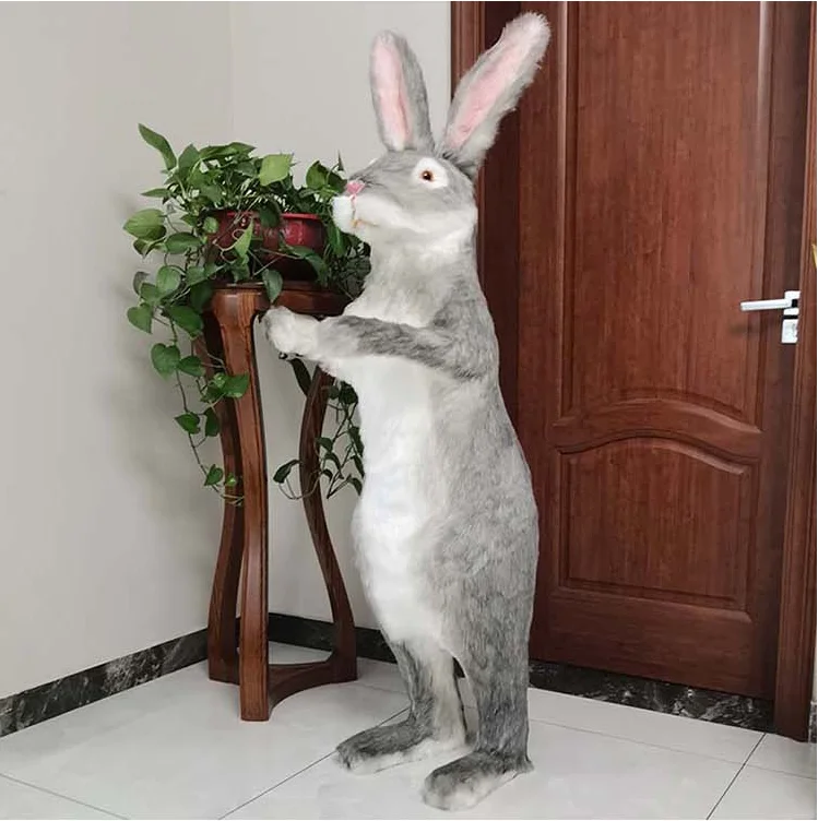 Bunny Decor Easter Decoration Big Rabbit Animal Model Festival Supplies Easter Party Mardi Gras Decorations Bunny