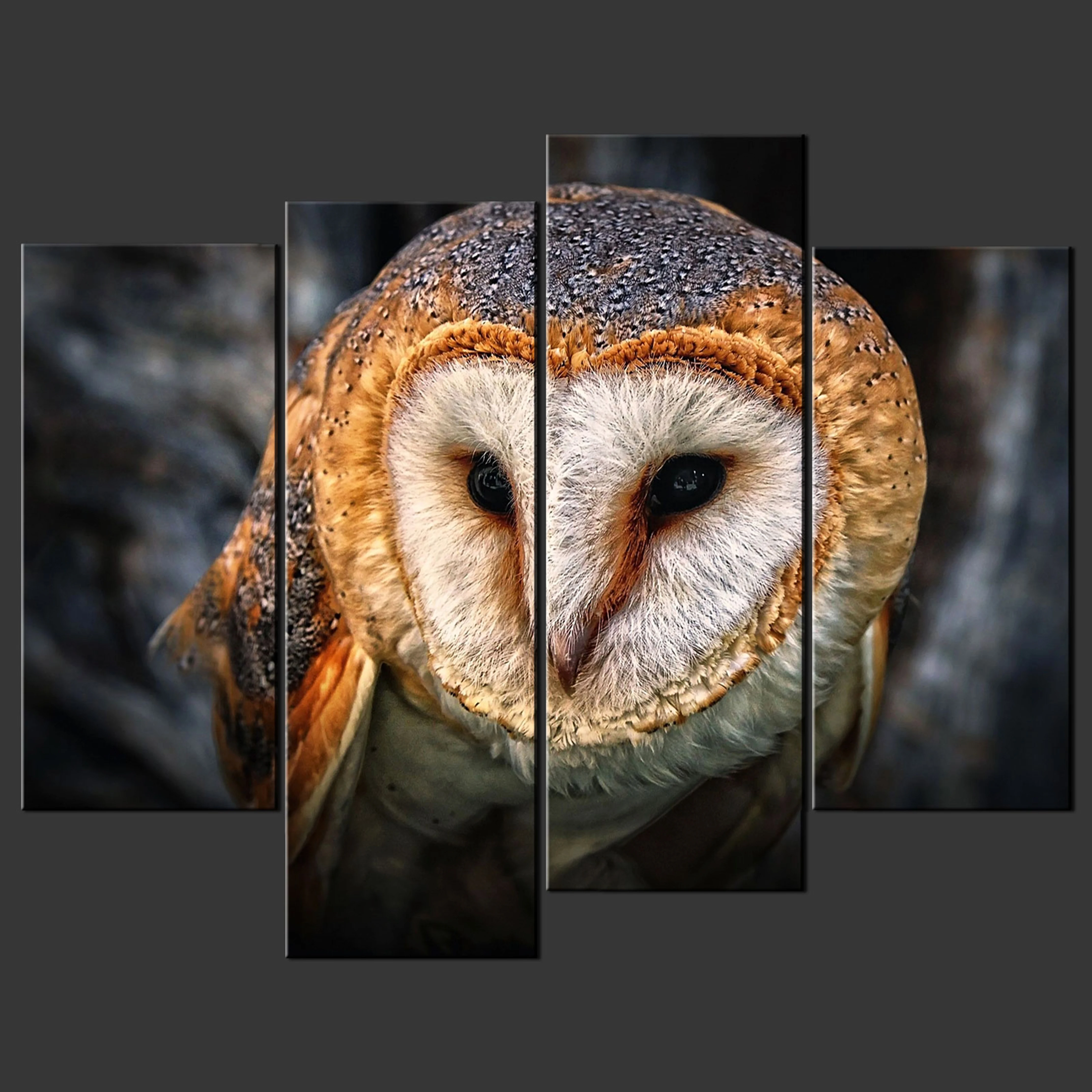 4 Panels Tiger landscape Print on Canvas Giclee Artwork for Modern Living Room Home Wall Art Decor