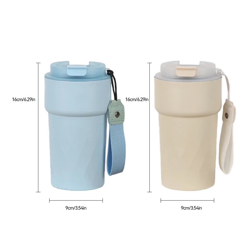New Design Temperature Display Stainless Steel Cold Insulation Vacuum Cup Portable Car Carry 304 Water Bottle Coffee Cup
