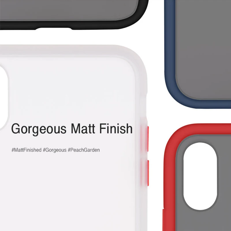 
Goospery latest design peach garden bumper case PC semitransparent phone case for iphone 11 pro max 