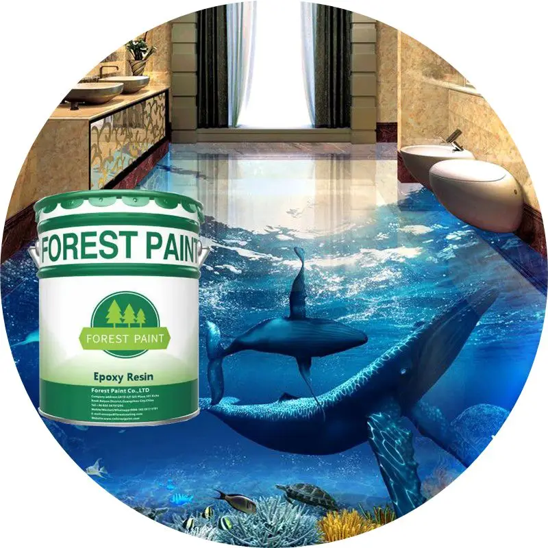 Новые продукты Прозрачная Съемная самоклеящаяся жидкая водостойкая 3d эпоксидная противоскользящая напольная