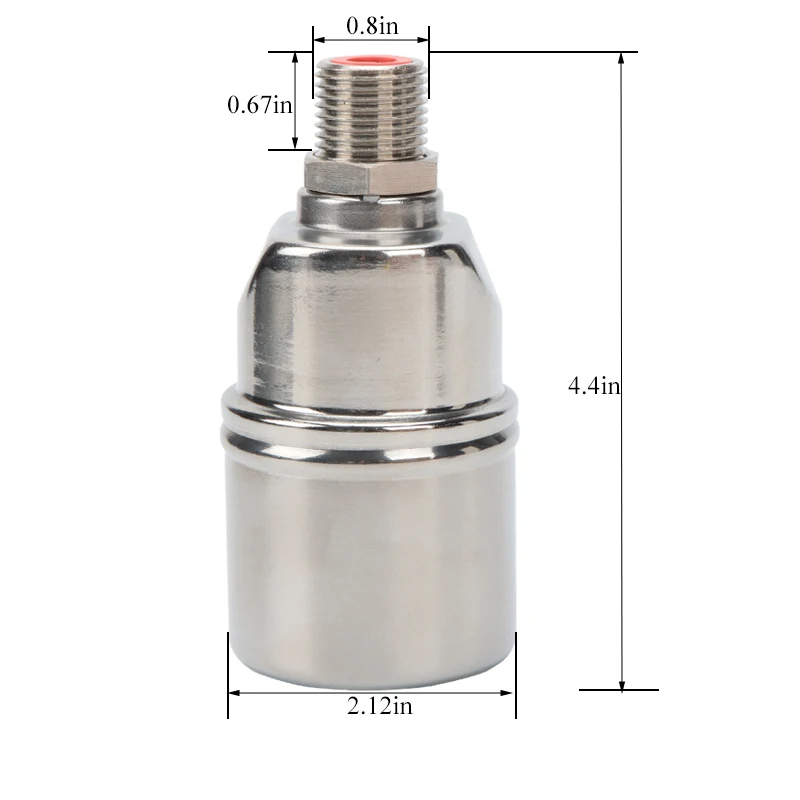 1/2 inch Stainless Steel Float Valve Water Level Controller Automatic Fill Shut Off for Water Tank