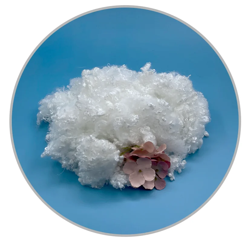 Soft hollow silicone micro fiber SoLoft fiber for wadding filling home textiles