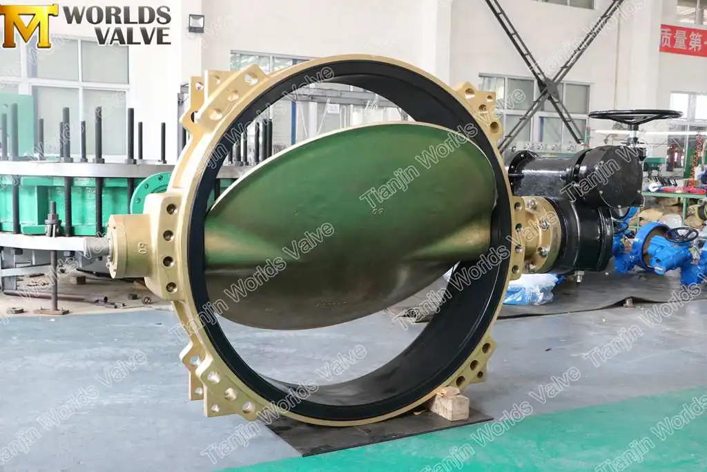60inch wafer type gear operated btv valve butterfly