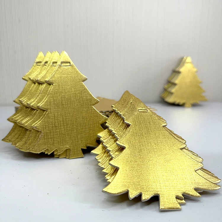 Custom Gold color aluminum foil laminated paper Gold Foil GIft Card Paper Board