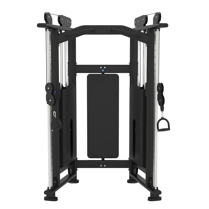 Commercial Functional Trainer Multi Station Cable Crossover Machine with 140 kg Weight Stack, Alloy Steel