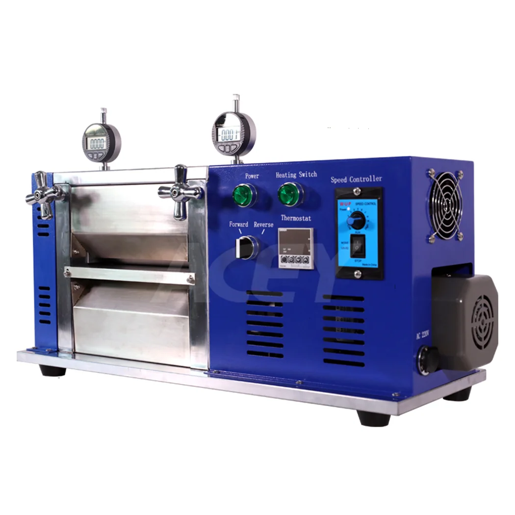 Heat roll Press Machine lithium Battery Roller calendering machinery for li-ion and li-po battery