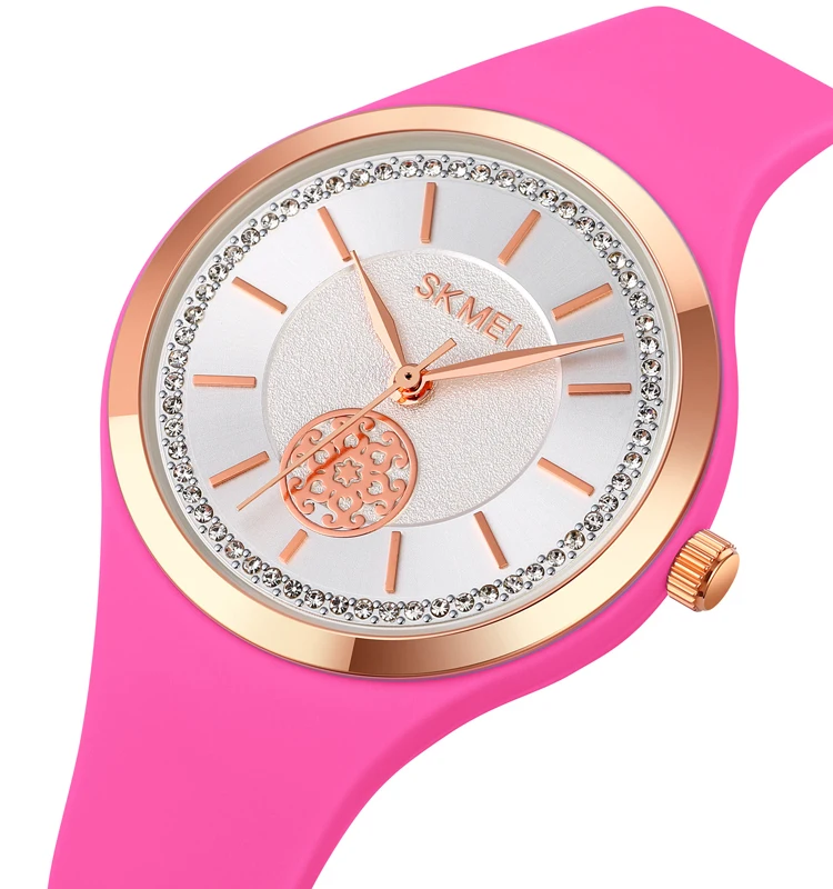 SKMEI 1847 wristwatches for ladies watch women fancy silicone watches ladies wrist quartz
