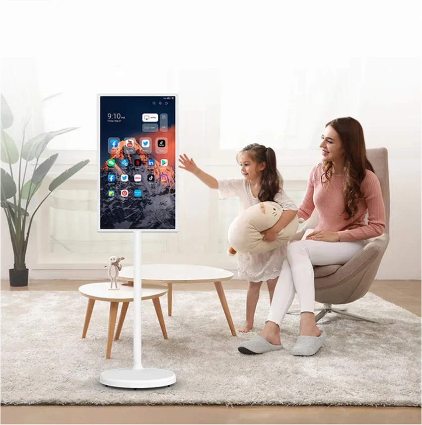 Interactive 24 Inch lg Stand By Me Tv Smart Television In Cell Touch Monitor LCD Screen Rotating TV with Android