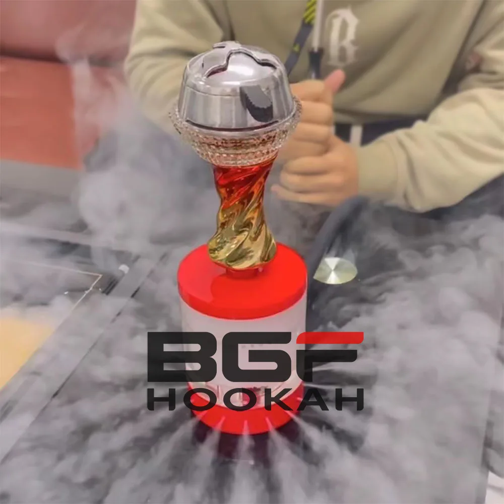 2023 Wholesale New Design Shisha Cheap Custom Logo Travel Shisha Narguil Portable Hookah Cup With Led Light