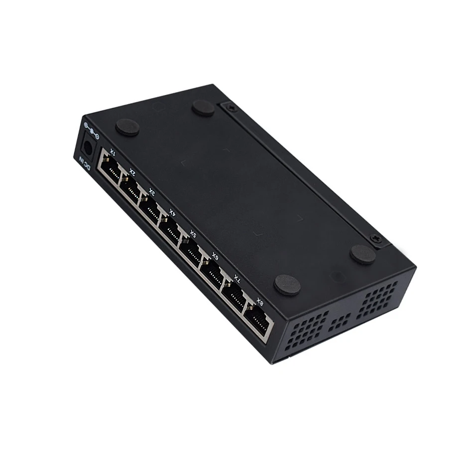  Tenda 8 портов 10/100/1000 Мбит/с Ethernet Giga переключатель металлический корпус настенный неуправляемый гигабитный сетевой коммутатор для IP CCTV