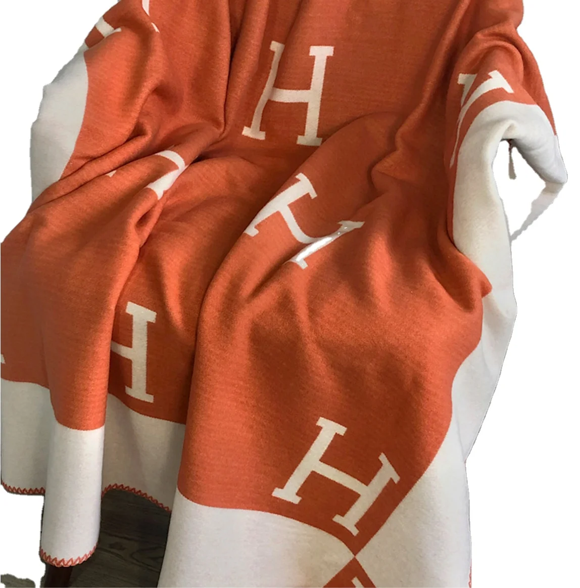 Factory selling modern minimalist cashmere feel sofa office decor knitting blanket