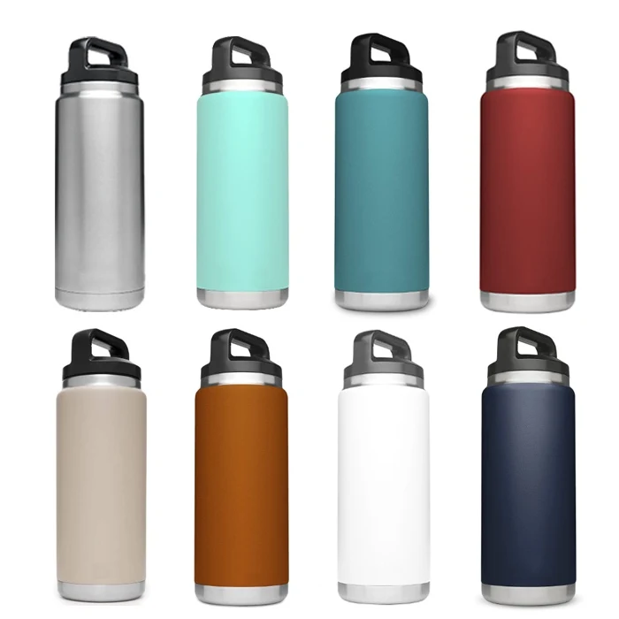 36oz Custom Stainless Steel Vacuum Insulated Vacuum Sports Fitness Gym Water Bottles Stay Cold for 24hrs with Handle