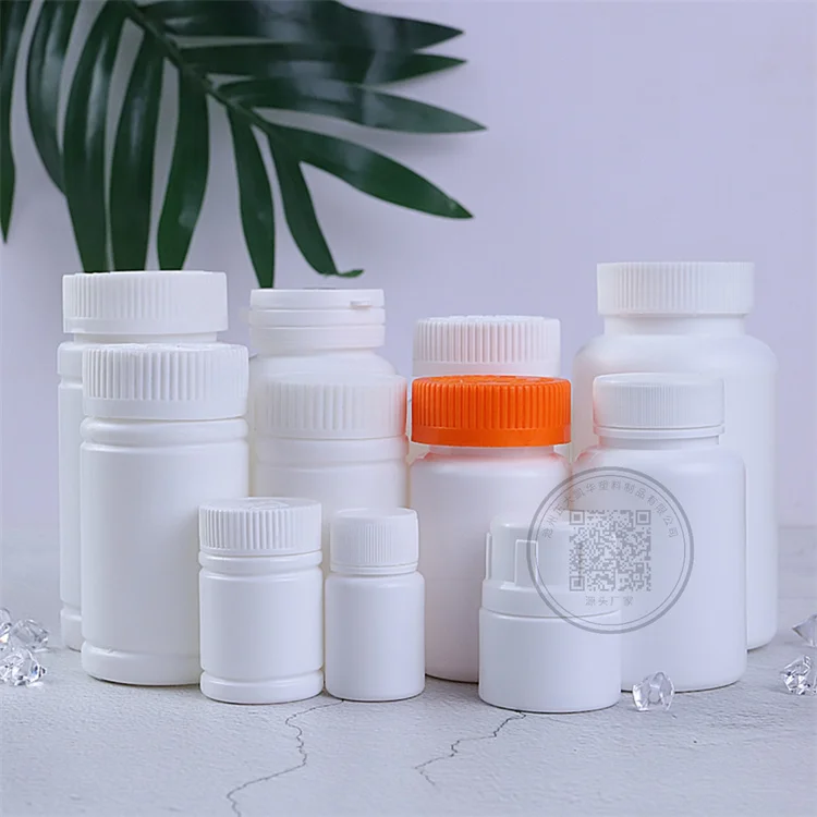 Empty 100ML 150ML 200ML Plastic Hdpe Vitamin Capsule Medical Pill Bottle