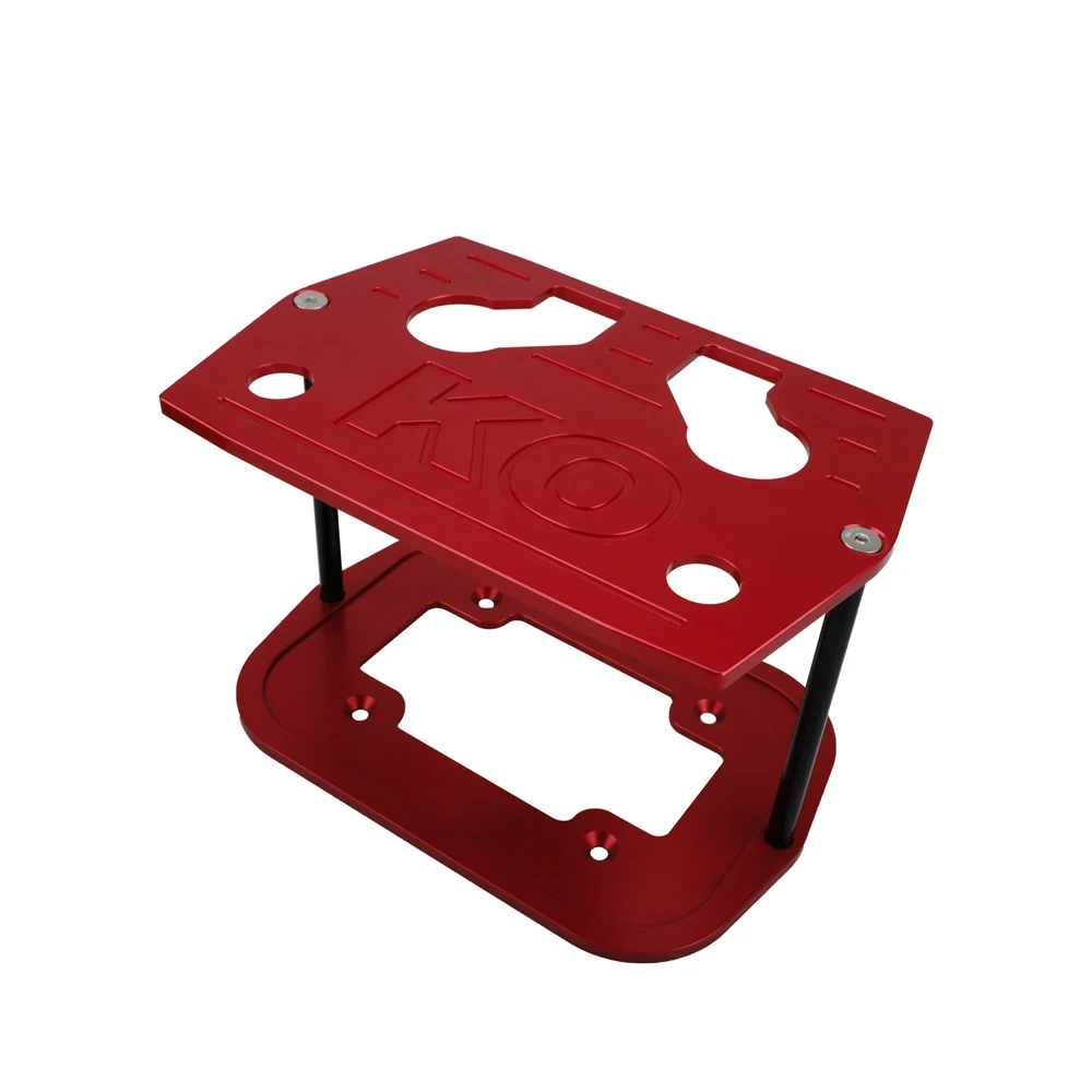 Polished Aluminum Billet Milled Hold Down Optima Battery Bracket Tray