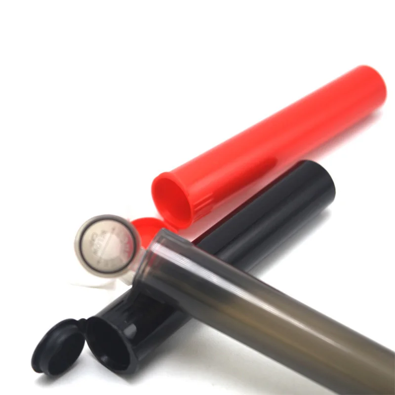 96mm 116mm Bio-degradable Child Resistant Plastic Pre Rolled Air Tight Packaging Pop Top Bounce Tube for Pill