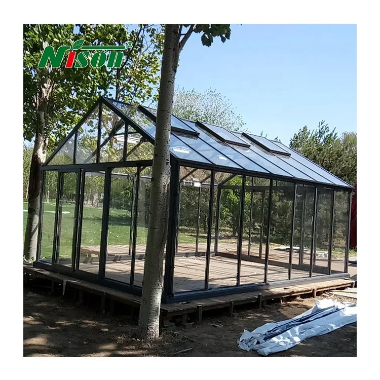 House Use Aluminium Conservatory Megasun Solarium Veranda Sunrooms Glass House
