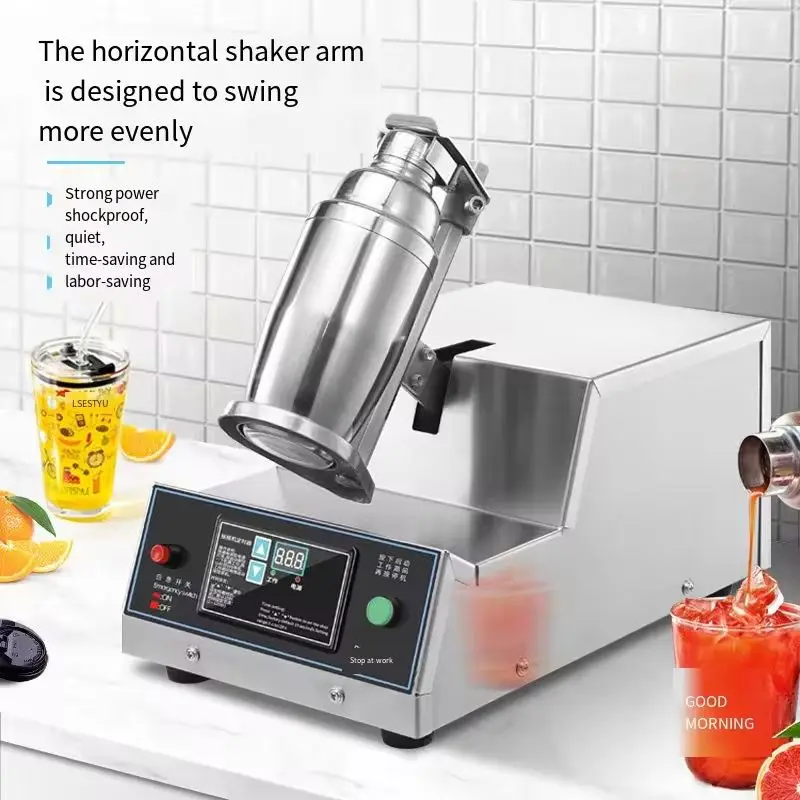 Single Arm Horizontal Hand Lemon Tea Shaker Processing Machine Milk Shake Shaking Cup Cocktail Boba Shake