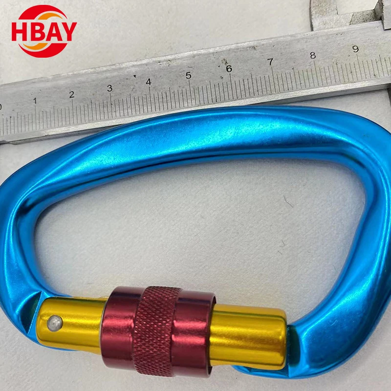 Custom Logo 7075 Aluminum Climbing Hook Low Price Carabiner Snap Hook for Outdoor Rock Climbing
