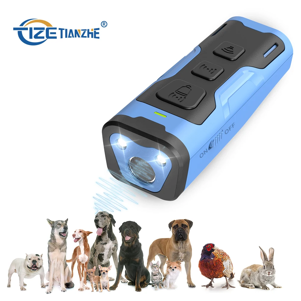 Hot Selling Products LED Flashlight Handle Ultrasonic Dog Trainer with 3 Modes
