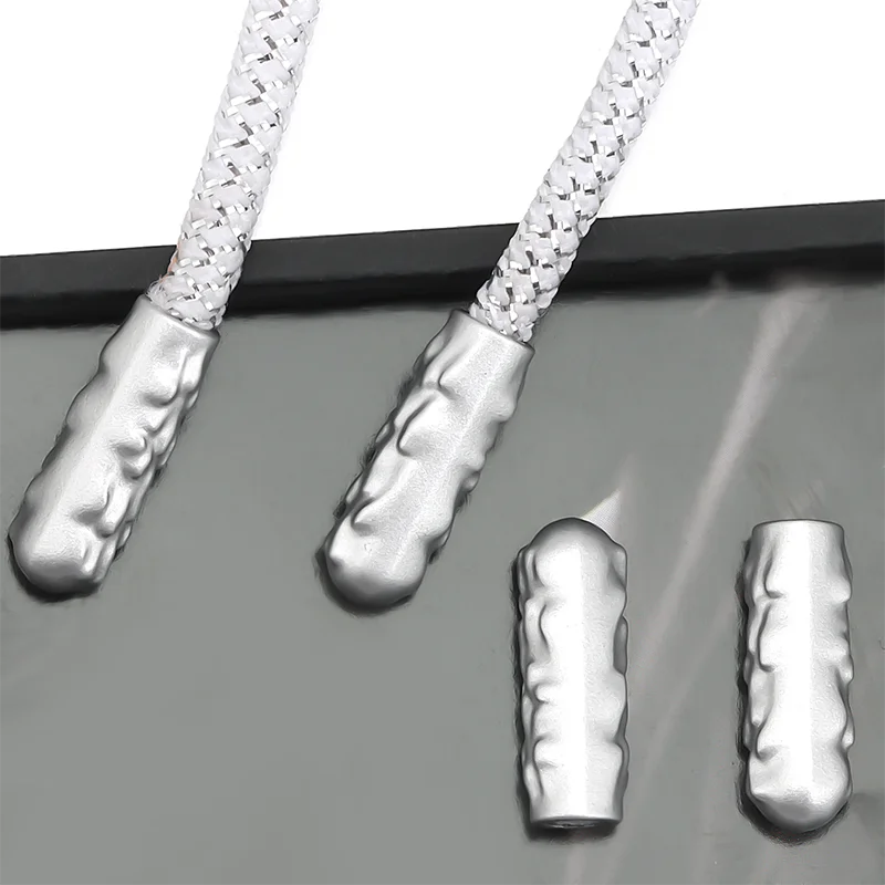 Best Seller Custom Logo  Round Polyester Draw Cords with metal aglets