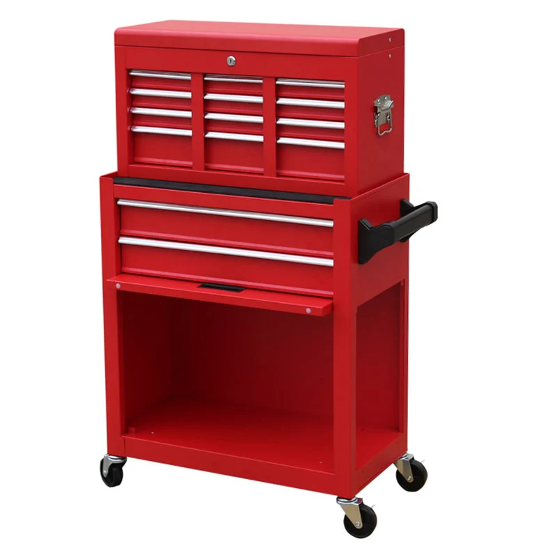 Metal Tool Cabinet Workshop Professional Steel Tool Chest Tool Storage Cabinets Set With Drawers