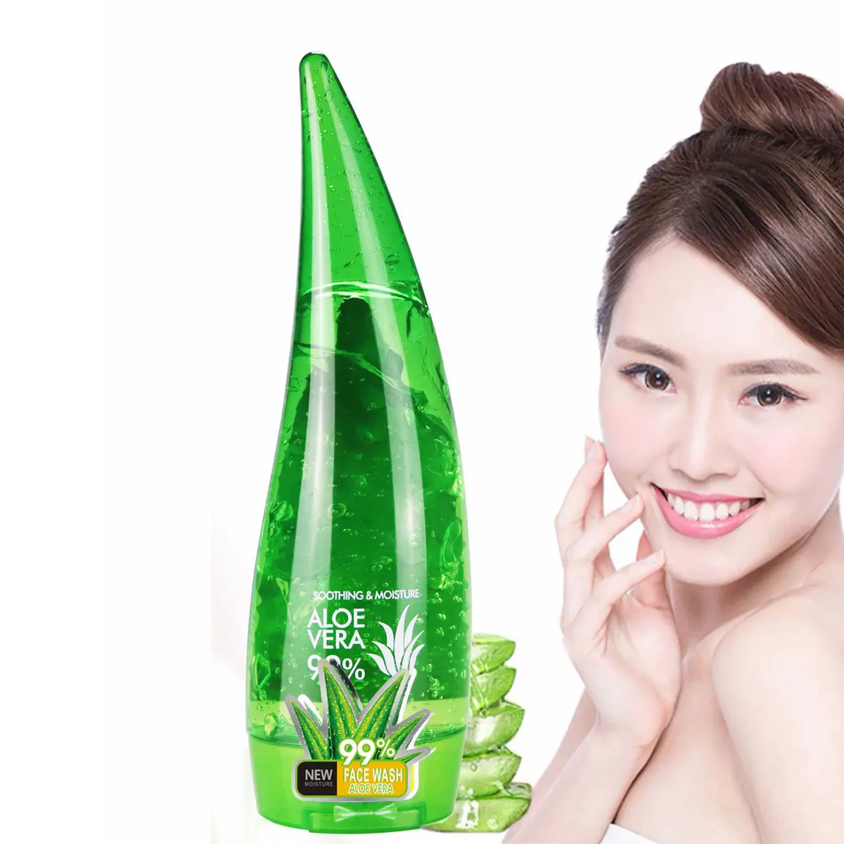 120g Aloe Extract Facial Cleanser Nourishing Cleanser Black Head Remove Oil-control Deep Cleansing Foam Shrink Pores Face Care